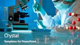  Presentation with scientist - Amazing slide deck having science - scientist working at the laboratory backdrop and a teal colored foreground