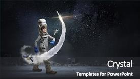  Presentation with astronaut - Amazing PPT layouts having science - she wants to become astronaut backdrop and a dark gray colored foreground