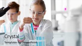  Presentation with children education - Cool new slides with science and children concept - kids backdrop and a light blue colored foreground