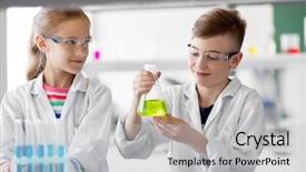  Presentation with art stem education science technology - Theme having science and children concept - kids background and a light gray colored foreground