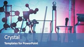  Presentation with science - Slide set featuring science and medical background laboratory background and a teal colored foreground