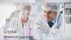  Presentation with biology - Colorful PPT theme enhanced with  backdrop and a  colored foreground