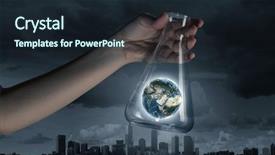  Presentation with automobile driver hand hold steering - Amazing PPT theme having science chemistry - hand holds flask with images backdrop and a wine colored foreground