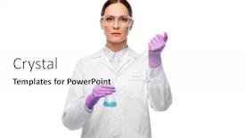  Presentation with chemistry - PPT layouts with science-chemistry-and-people-concept background and a white colored foreground