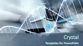  Presentation with hydrogen - PPT layouts with science chemistry biology medicine background and a ocean colored foreground