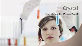  Presentation with chemistry - Amazing presentation having science-chemistry-classes-with-young backdrop and a light gray colored foreground