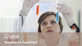  Presentation with chemistry - Presentation theme consisting of science chemistry classes with young background and a coral colored foreground