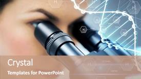  Presentation with hydrogen - Amazing PPT theme having science chemistry technology biology backdrop and a coral colored foreground