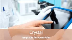  Presentation with medical biology - Presentation consisting of bio medical computer - science chemistry technology biology background and a coral colored foreground