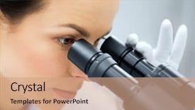  Presentation with clinical chemistry - Cool new presentation theme with industry analysis - science chemistry technology biology backdrop and a coral colored foreground