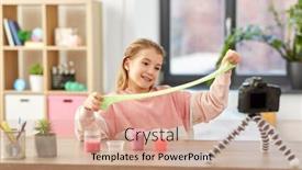  Presentation with childhood - Beautiful theme featuring science-childhood-and-blogging-concept backdrop and a coral colored foreground