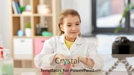  Presentation with blog - Audience pleasing PPT layouts consisting of science-childhood-and-blogging-concept backdrop and a soft green colored foreground