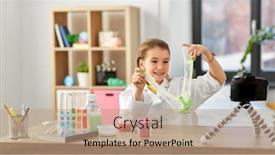  Presentation with childhood - Slide set consisting of science-childhood-and-blogging-concept background and a coral colored foreground