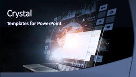  Presentation with networking world globalization global business - Amazing slide set having science company - concept of global networking backdrop and a wine colored foreground