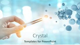  Presentation with science - Amazing presentation theme having science-concept-with-sphere-model backdrop and a cool aqua colored foreground