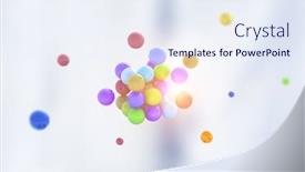  Presentation with science - Presentation theme featuring science-concept-with-sphere-model background and a sky blue colored foreground