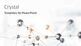  Presentation with science - Theme featuring science-concept-with-sphere-model background and a white colored foreground