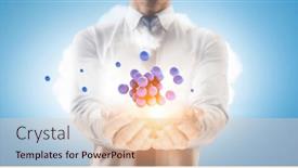  Presentation with science - Theme enhanced with science-concept-with-sphere-model background and a lemonade colored foreground