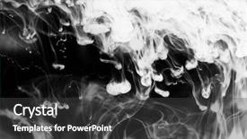  Presentation with water flow - Colorful slides enhanced with science desktop wallpaper - abstract ink flow in water backdrop and a  colored foreground