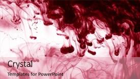  Presentation with science abstract - Cool new slide set with science desktop wallpaper - abstract ink backdrop and a  colored foreground