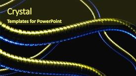  Presentation with wires - Slide set consisting of science desktop wallpaper - colorful metal wires isolated background and a  colored foreground