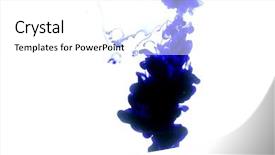  Presentation with water science - Audience pleasing presentation consisting of science desktop wallpaper - ink in water backdrop and a white colored foreground