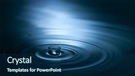  Presentation with water drop - Audience pleasing slide set consisting of science desktop wallpaper - water drop crown abstract background backdrop and a navy blue colored foreground