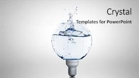  Presentation with clear water - Slide deck having  background and a  colored foreground