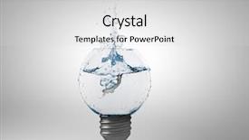  Presentation with clear water - Cool new PPT theme with  backdrop and a  colored foreground