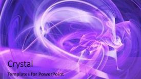  Presentation with abstract swirl - Colorful PPT theme enhanced with abstract swirl - energetic plasma lights - high backdrop and a light blue colored foreground