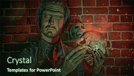  Presentation with science fiction - PPT theme enhanced with science-fiction-novel-horror and a wine colored foreground