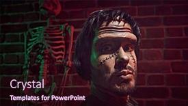  Presentation with science fiction - PPT theme having science-fiction-novel-horror and a wine colored foreground