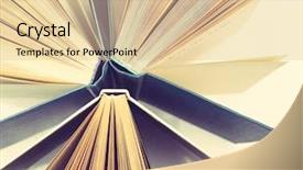  Presentation with fiction - PPT layouts enhanced with science fiction school - group of books on light background and a  colored foreground