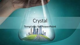  Presentation with life science - Colorful PPT theme enhanced with science for green healthy life backdrop and a  colored foreground