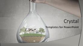  Presentation with life-science - Presentation enhanced with science for green healthy life background and a light gray colored foreground