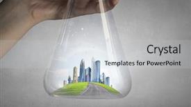  Presentation with life science - Amazing slides having science for green healthy life backdrop and a light gray colored foreground