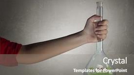  Presentation with life science - Colorful theme enhanced with science for green healthy life mixed media backdrop and a gray colored foreground