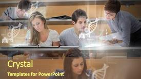  Presentation with lecture hall - Beautiful PPT layouts featuring science from tablet pcs backdrop and a tawny brown colored foreground