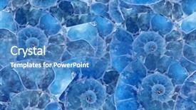  Presentation with geology - Slide deck enhanced with science geology - blue ammonite spirals seamless background background and a teal colored foreground