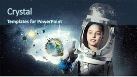  Presentation with earth kids - Cool new presentation with science kids - earth day concept mixed media backdrop and a ocean colored foreground