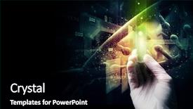  Presentation with scientist - Amazing slides having science lab - close up of scientist hand backdrop and a black colored foreground