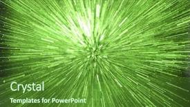  Presentation with elegant abstract of blue green - PPT layouts having science new year - abstract speed effect green background background and a  colored foreground