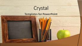  Presentation with old wooden table food - Beautiful PPT layouts featuring science new year - small blackboard with stationery backdrop and a lemonade colored foreground