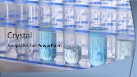  Presentation with substance - Colorful slide set enhanced with science pipette with a drop backdrop and a light blue colored foreground