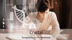  Presentation with digital university - PPT layouts with two little sons playing games background and a  colored foreground.