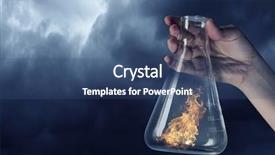  Presentation with research - Beautiful PPT theme featuring science research and test mixed backdrop and a ocean colored foreground