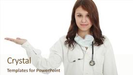  Presentation with medical science equipment research laboratory - Beautiful PPT theme featuring science research laboratory science test backdrop and a sky blue colored foreground