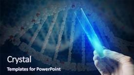  Presentation with genetic research - Slides consisting of genetic testing - science research test background and a navy blue colored foreground