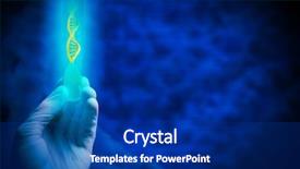  Presentation with test - Cool new PPT layouts with science research test backdrop and a navy blue colored foreground