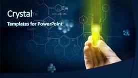  Presentation with research - Amazing PPT layouts having science research test backdrop and a  colored foreground